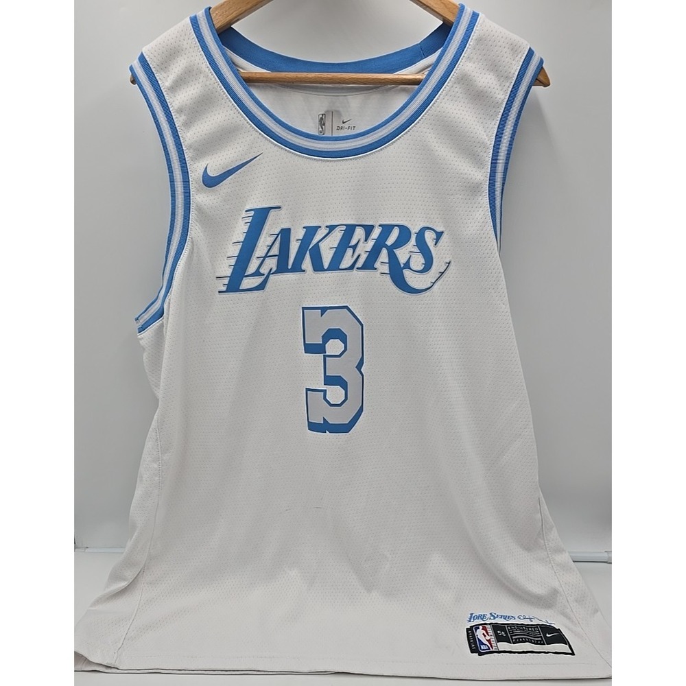 Anthony Davis 3 Swingman Jersey Los Angeles Lakers City Men NBA XXL 56 - Picture 6 of 10